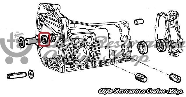 Alfa 33/Alfasud/Sprint/145/146 Gearbox Primary Shaft Seal