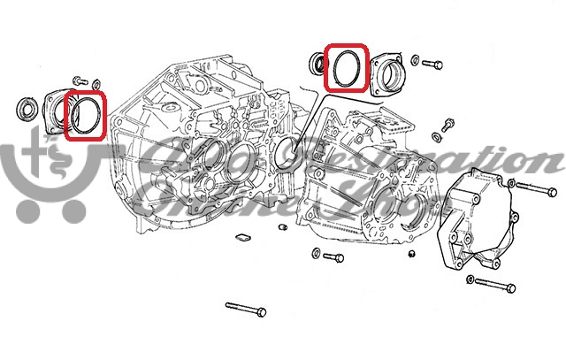 Alfa 145/146/147/155/ 156/164/166/GT/GTV/Spider Differential Flange o-ring