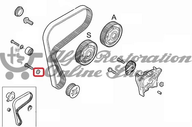 Alfa Romeo/FIAT/Lancia/JEEP Crankshaft Pulley Bolt Spacer