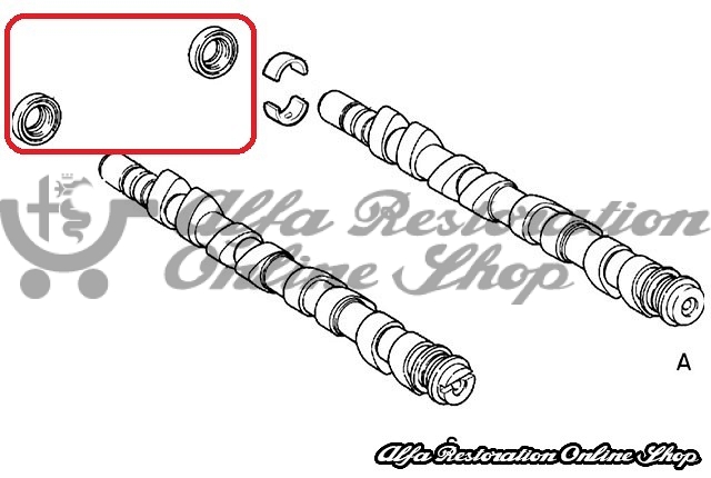 Alfa Romeo Camshaft Seal (Intake/Exhaust for 4 Cyl engines)