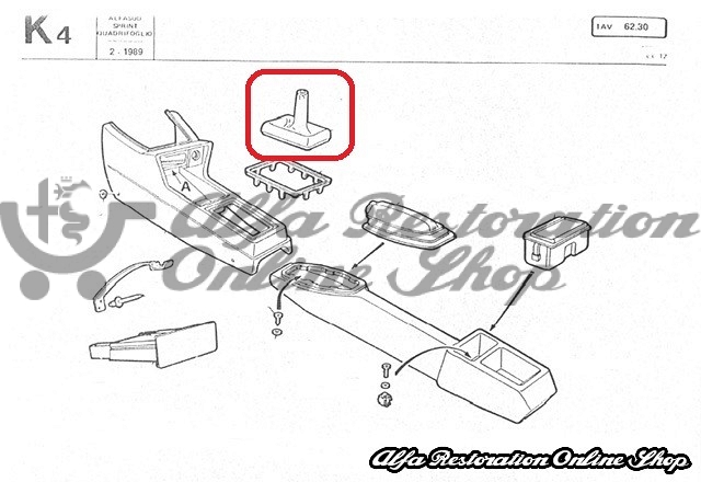 Alfasud/Sprint Series 3 Gear Lever Rubber Boot