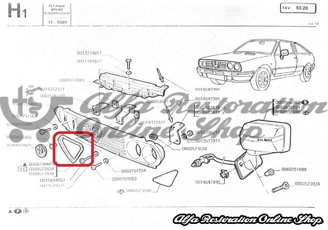 Alfasud Sprint/Sprint Heart/Scudetto Chrome