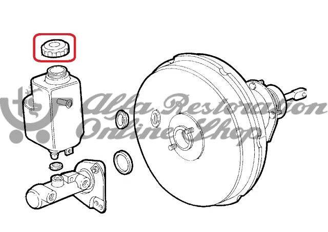 Alfa 147/GT/159/Brera/Spider Brake Fluid Tank Cap