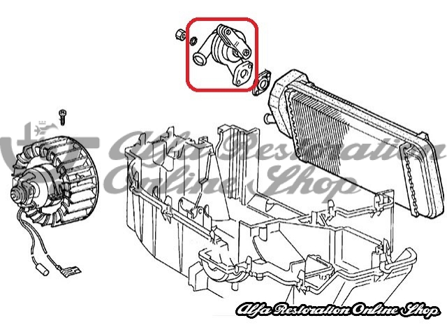Lancia Delta Heater Valve (1986-1994 Models)