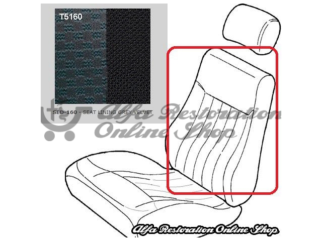 Alfa 145/146 Front Seats Back Fabric