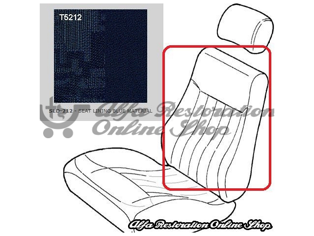 Alfa 145/146 Front Seats Back Fabric