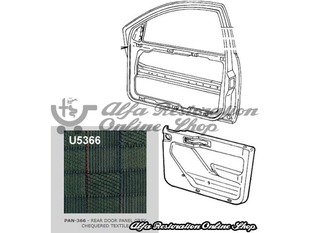 Alfa 155 Door Card - Left Front Door