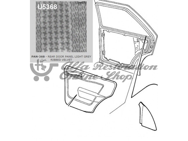 Alfa 155 Door Card - Right Rear Door