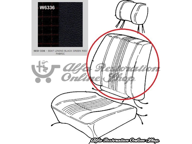 Alfa 33 Front Seats Back Fabric