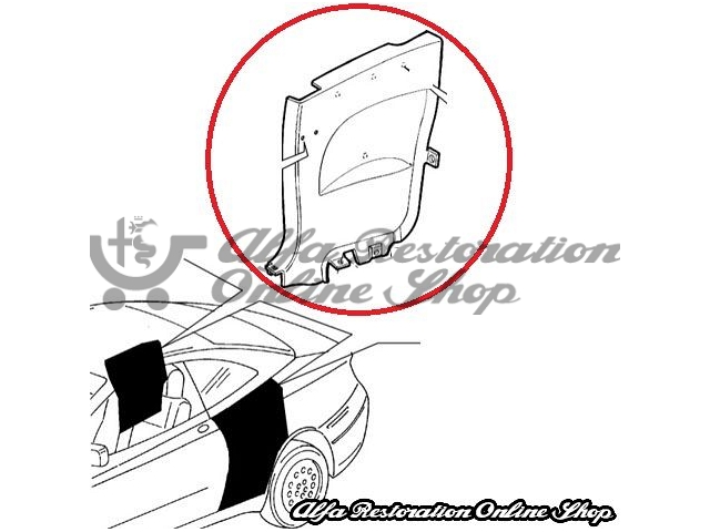 GTV Uphostery Card for Rear Seats - Left Side