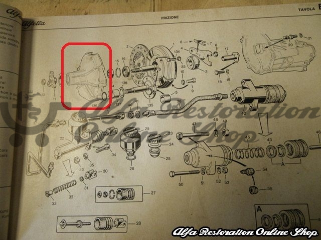 Alfetta Berlina Clutch Cover (Early Series)
