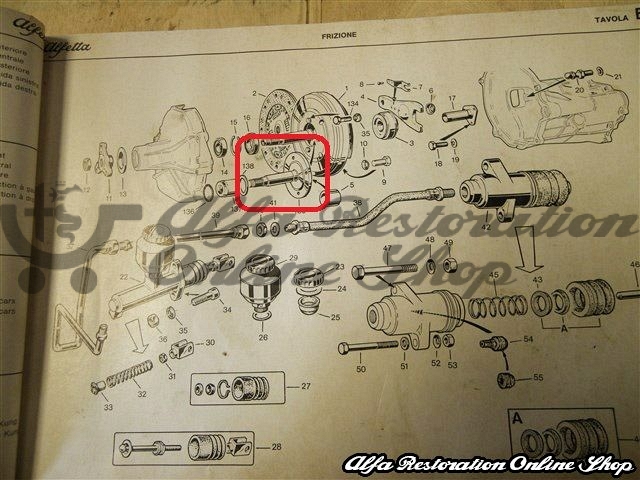 Alfetta Clutch Kit Shaft/Guide Sleeve