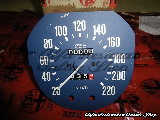 Alfetta Berlina 1.6, 1.8 Speedometer Unit in Blue Background