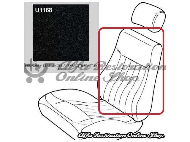 Alfa 145 Front Seats Back Fabric