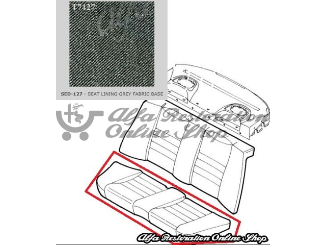Alfa 156 Rear Seats Base Fabric
