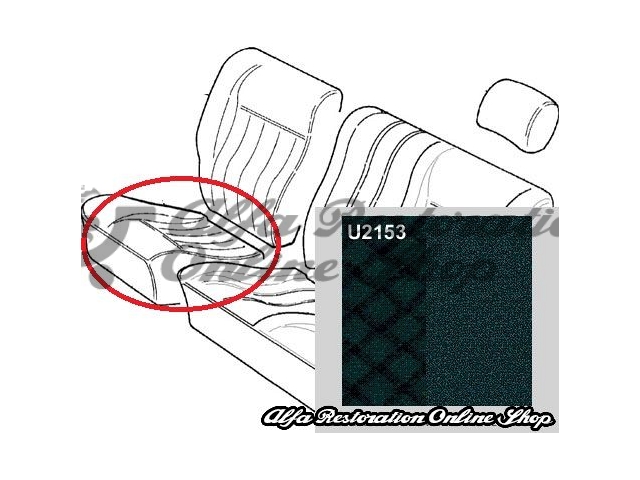 Alfa 146 Rear Seats Base Fabric - Right Side