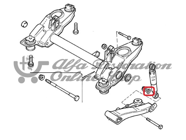 Alfa 145/146/155/Fiat Tipo/Tempra Rear Shock Absorber Lower Bolt Washer