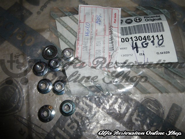 Alfa Romeo/Fiat/Lancia Various Applications Nut with Integrated Flat Washer M6 x 1.0