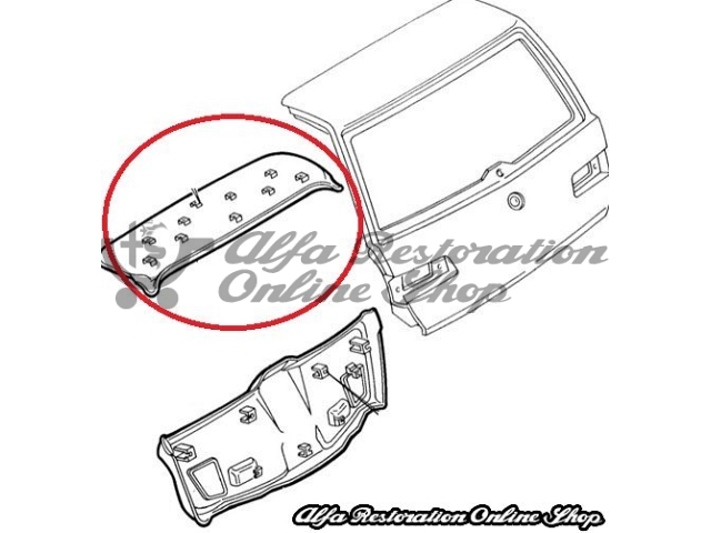 Alfa 145 Boxer Rear Hatch Upper Cover