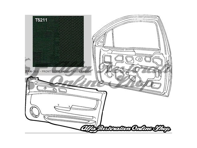 Alfa 145 Boxer Door Card - Left Door