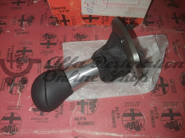 Alfa 156 Selespeed Gear Lever Knob/Boot (in Leather)