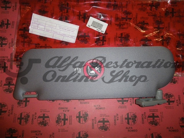 Alfa 166 MY98 Right Sun Visor (Grey/LHD)