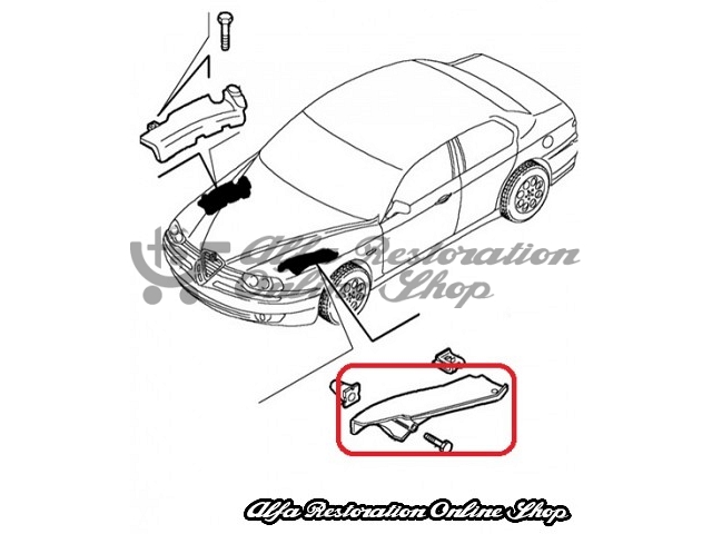 Alfa 156 MY 2002 Front Left Lower Engine Cover (Selespeed Models)
