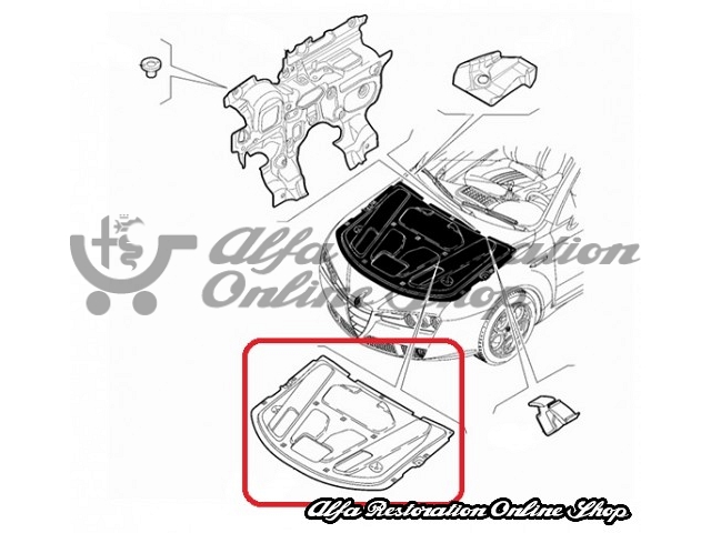 Alfa 159/Brera/Spider Hood/Bonnet Liner (CF4)