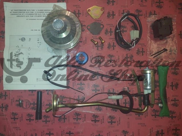 Alfa 75/90 1.6/1.8/2.0 Carburetor Fuel Pump Conversion Kit (A/C Retrofit)