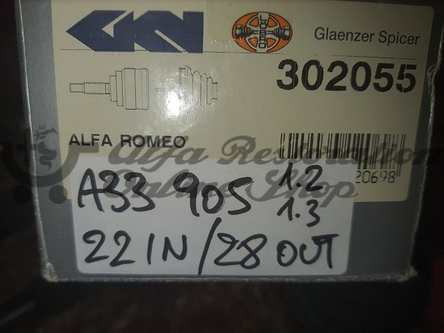 Alfa 33 905 Series 1.2/1.3 Outer CV Joint Set