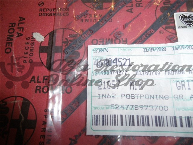 Alfa Romeo Twin Spark Engines 16V Oil Pump Seal Gasket