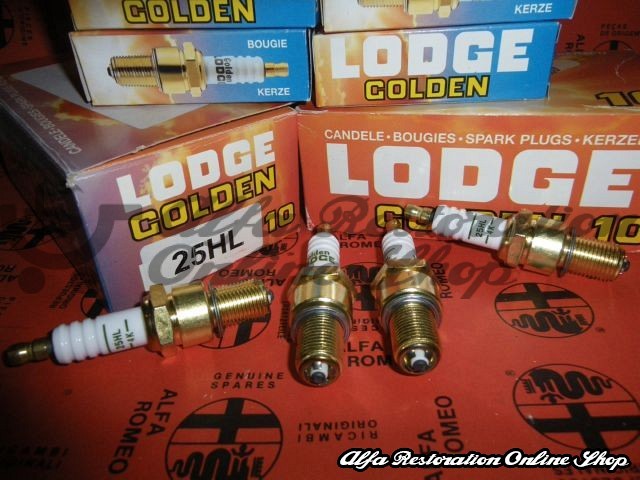 Alfa 33/Alfasud/Sprint/145/146 8V Spark Plugs Set (Golden Lodge 25HL)