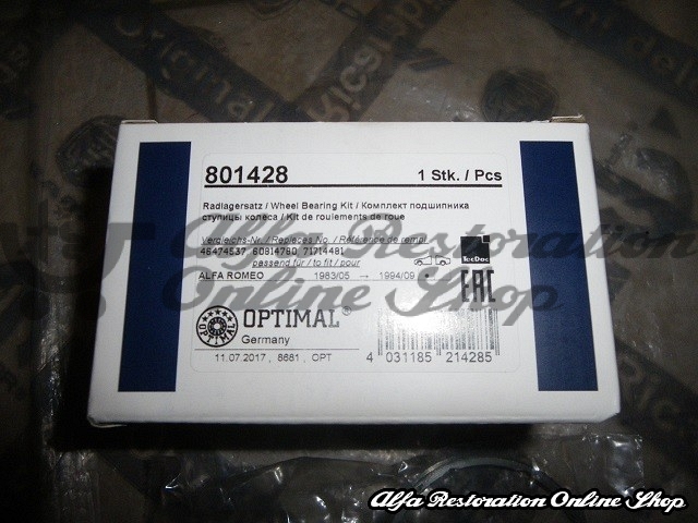 Alfa 33/145/146/Fiat/Lancia Front Wheel Bearing