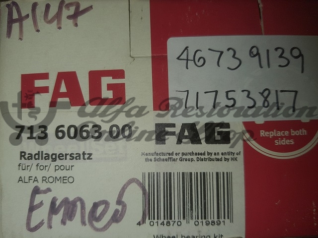 Alfa 147 Front Wheel Bearing (Twin Spark and JTD models)