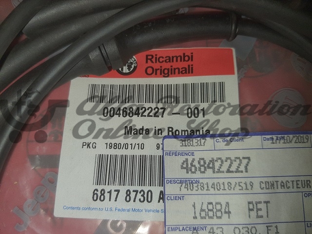 Alfa 147 Front Left ABS Wheel Sensor