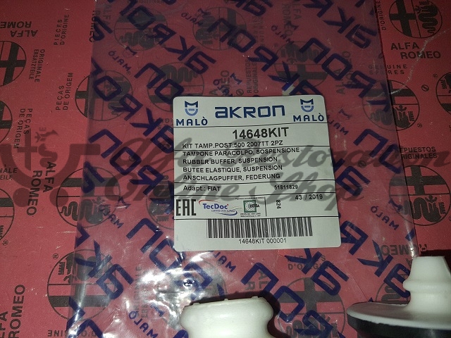 Fiat 500/Panda Rear Suspension Bump Stop Set