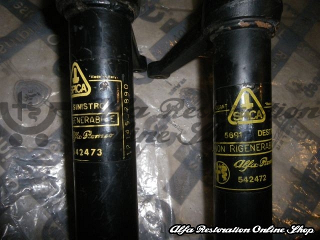 Alfasud/Sprint 1.2/1.3 Series 3 Front Shock Absorbers (OEM Spica, Yellow Sticker)