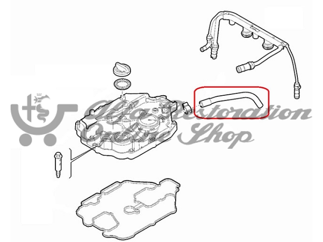Alfa 159/Brera/Spider/4C/Giulietta 1.8 TB  Oil Breather Hose (Intake Sleeve to Valve Cover)