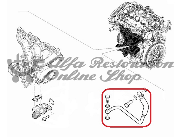Alfa 4C/Giulietta 1.8 TB Turbo Oil Hose