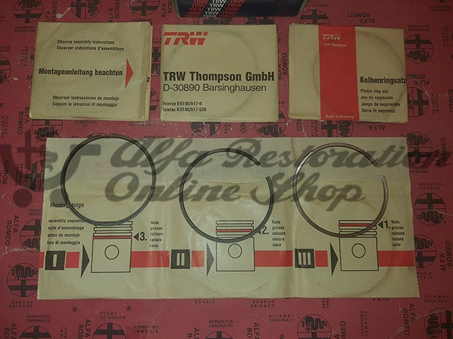 Alfa 145/146 1.6 IE Boxer/Alfa 75/164/155 2.0 TS Piston Rings at 84 mm (Standard Size)