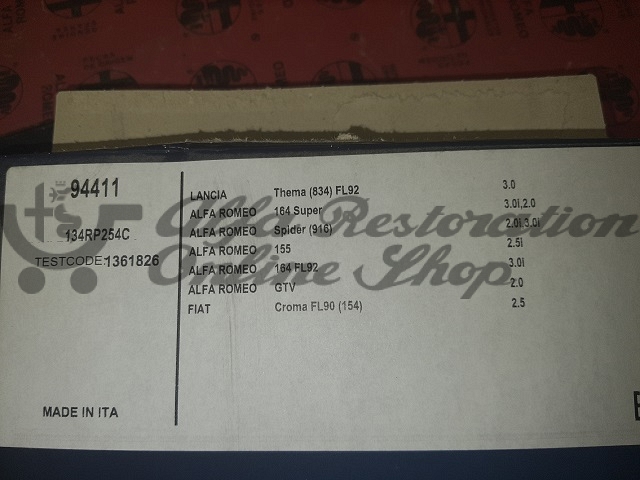 Alfa 155/164/GTV/Spider 2.0 V6 TB/3.0 V6 12V Timing Belt