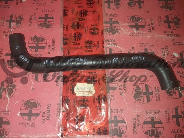 Alfa 33/Alfasud/Sprint Single Carburetor Thermostat/Coolant Expansion Tank Hose (Original)