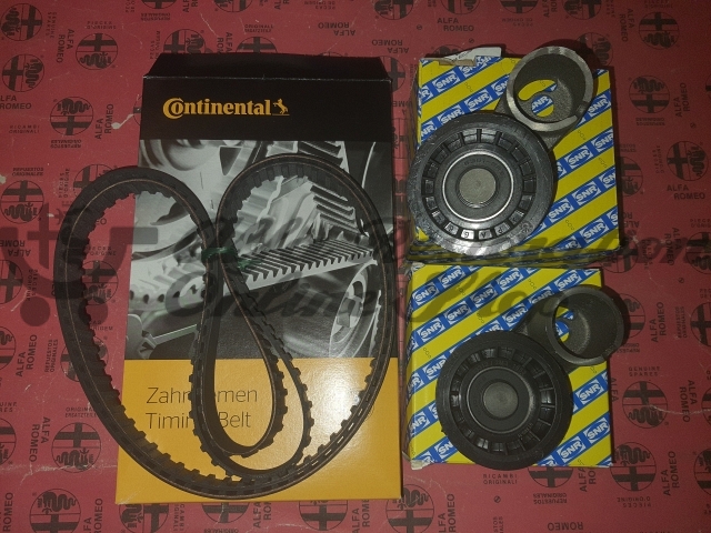 Alfa 33/Alfasud/Sprint/ARNA 8V Mechanical Tappets Engines Timing Belt & Tensioner Kit (ContiTech/SNR)