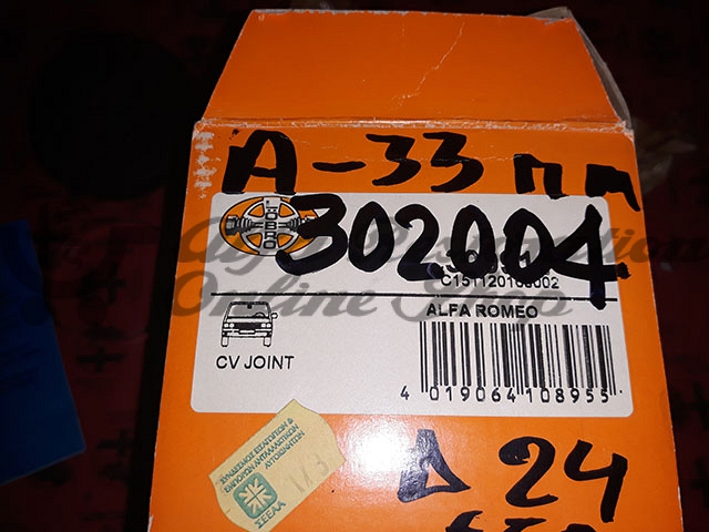 Alfa 33 905 1.7 QV Series Outer CV Joint Set