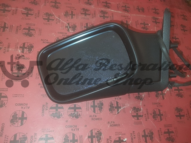 Alfa 164 (1987-1992) Left Door Rearview Mirror (LHD Vehicles with Air Conditioning Temperature Sensor)