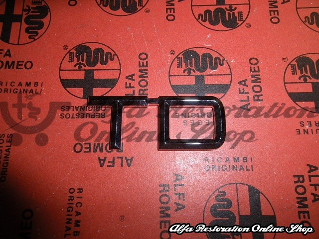 Alfa 33/75/145/146/155/164 "TD" Boot Badge