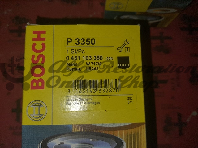 Alfa 75/Milano/GTV6 2.5/3.0 V6 Engine Oil Filter (Bosch)