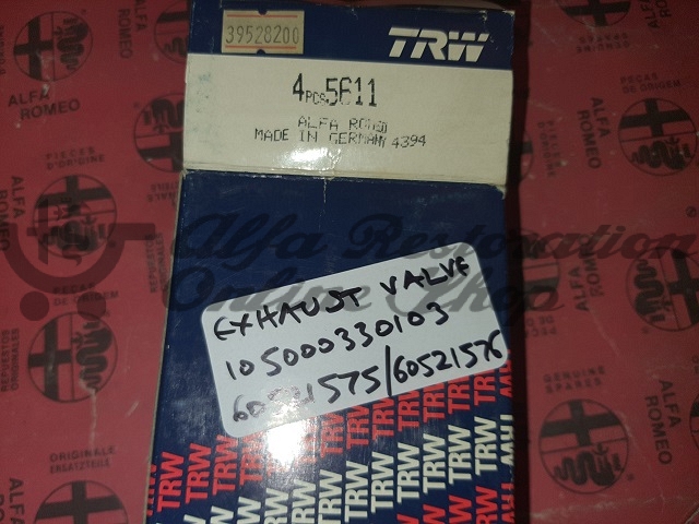 Alfa 75/Spider 115 Series 1.6/1.8 Exhaust Valve