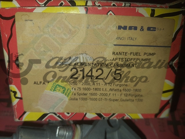 Alfa Romeo 75/Alfetta/Giulietta Mechanical Fuel Pump (BCD/Horizontal Ports)