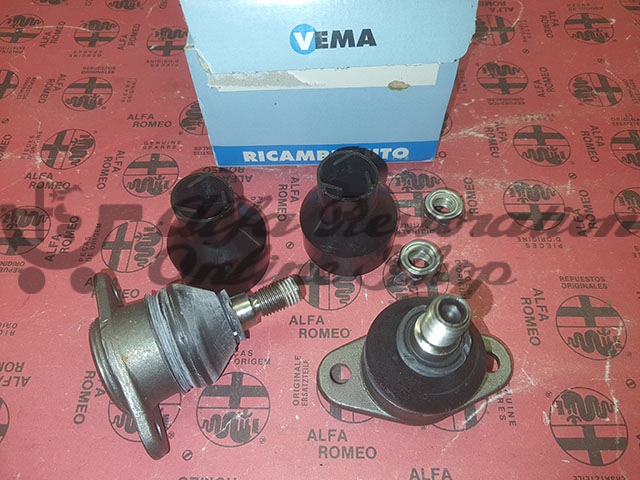 Alfa 90/75/Milano/SZ/RZ/ Alfetta/Giulietta Front Suspension Upper Control Arm Ball Joint Set